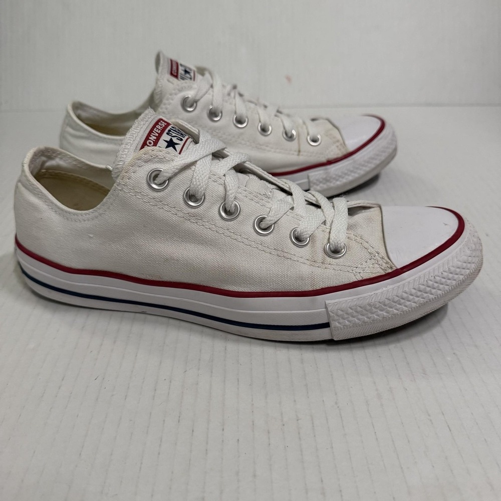 Converse Chuck Taylor All Star Shoes Mens 7 Womens 9 White Canvas Sneakers M7652 - Picture 2 of 8